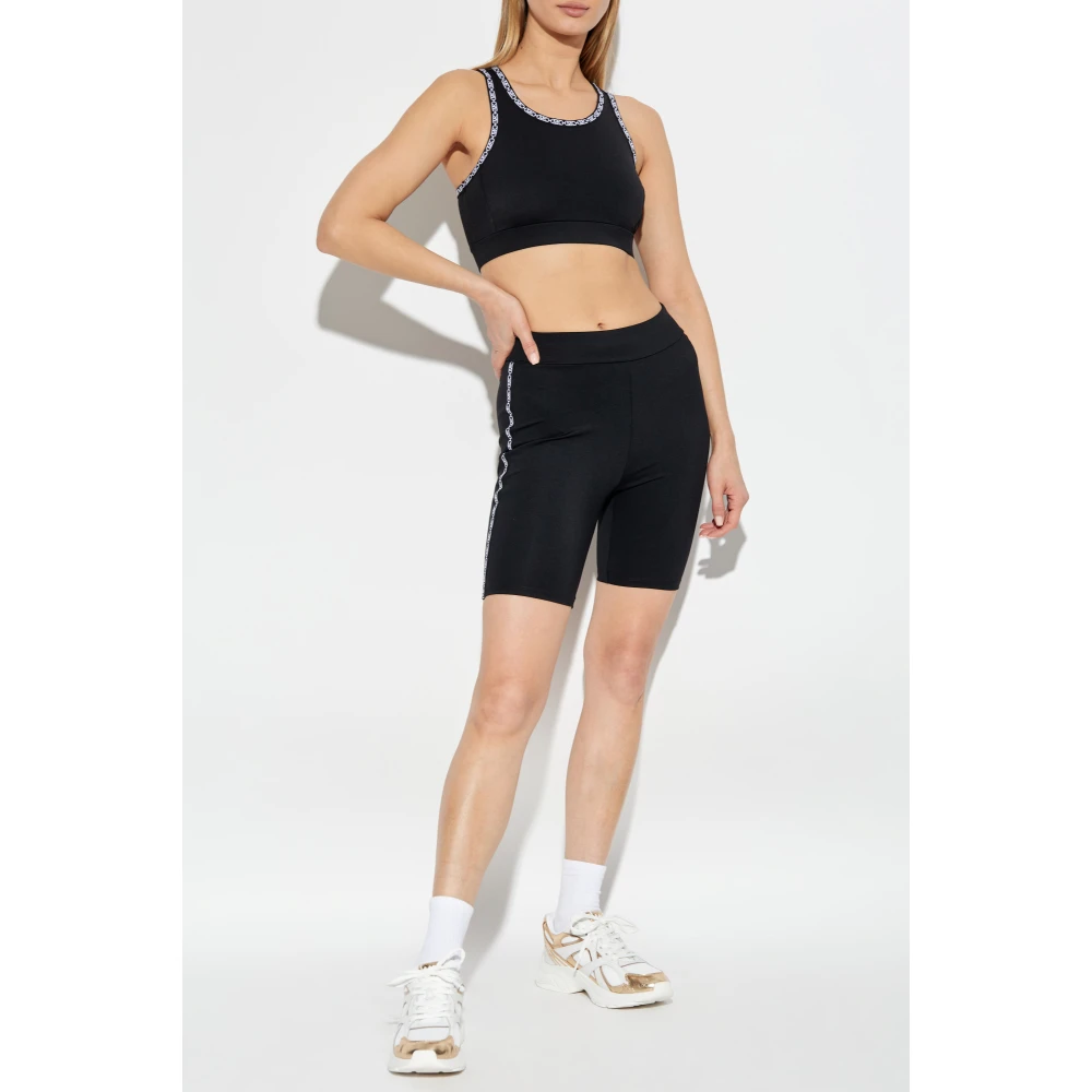 Michael Kors Short Leggings met Logo Black Dames
