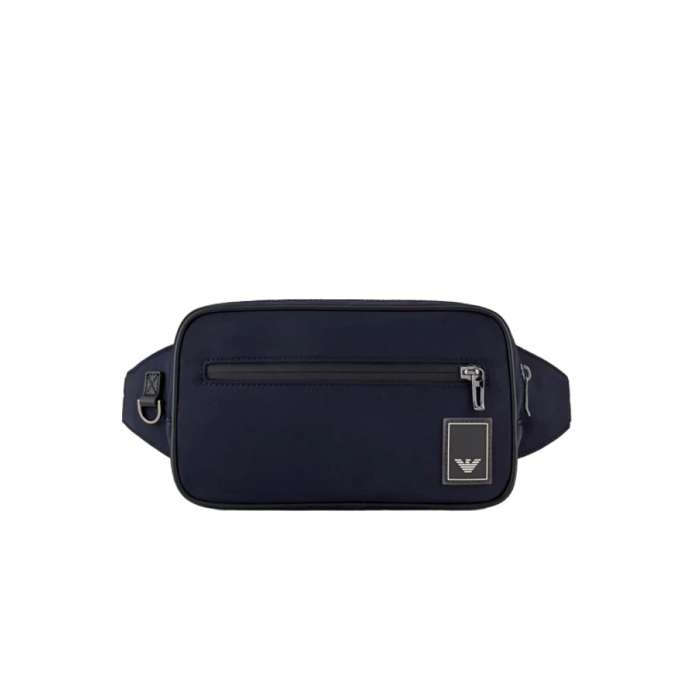 Emporio Armani Logo-Patch Heuptas Marineblauw Blue Heren