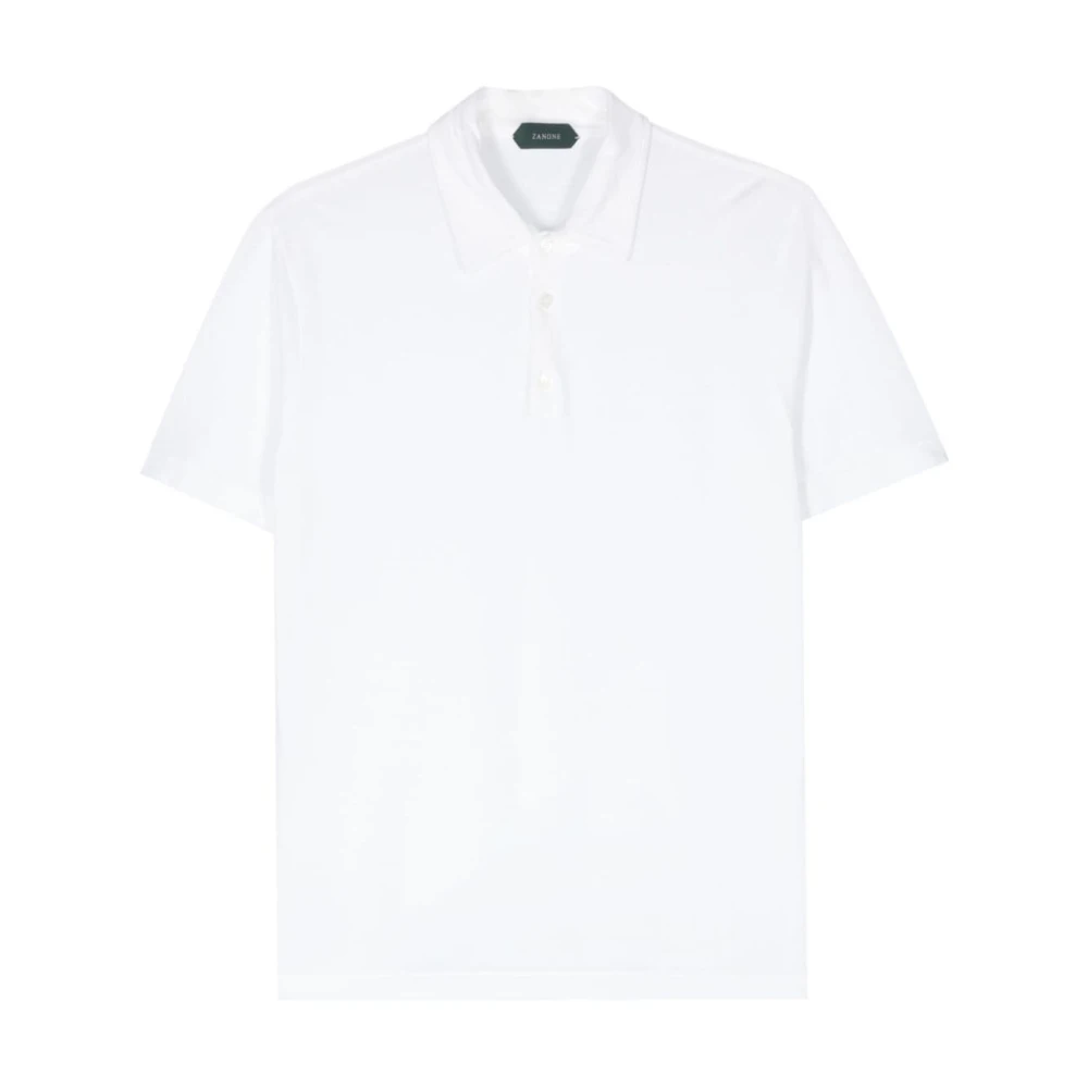 Zanone Polo Shirts White Heren