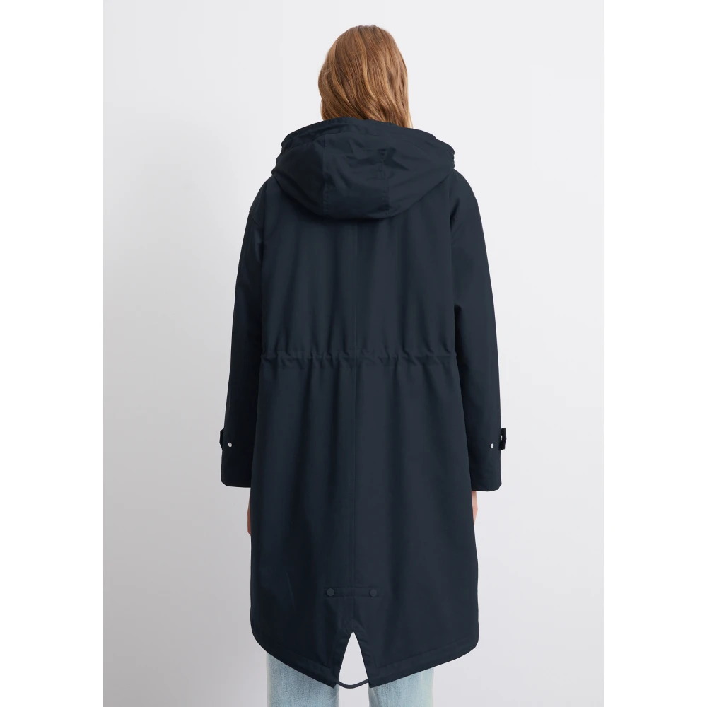 Marc O'Polo Relaxte katoenen parka Blue Dames