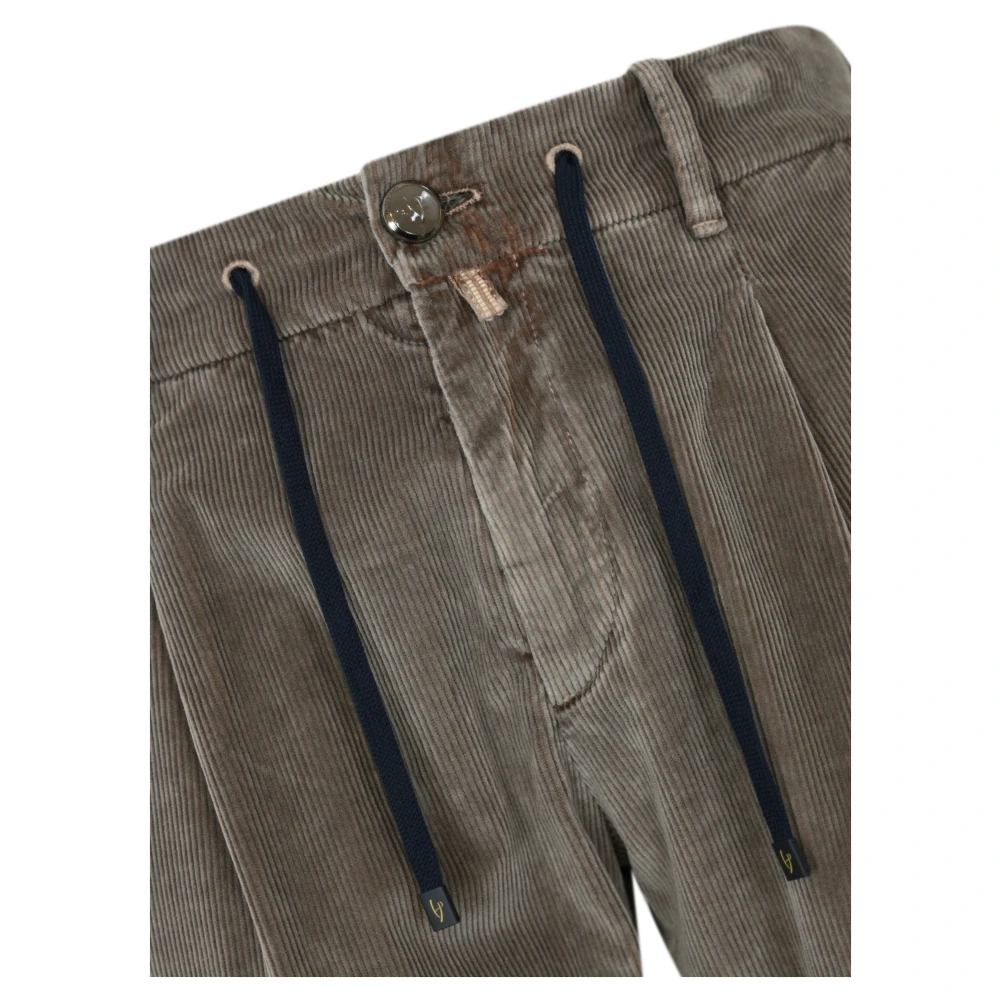 Hand Picked Donkerbruine Broek Pantalone Brown Heren