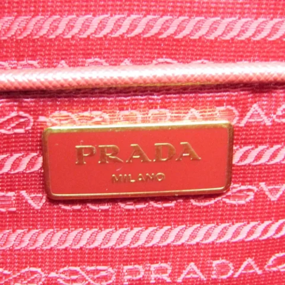 Prada Vintage Pre-owned Leather shoulder-bags Red Dames