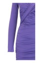 robe-courte-a-col-en-v-avec-jupe-froncee