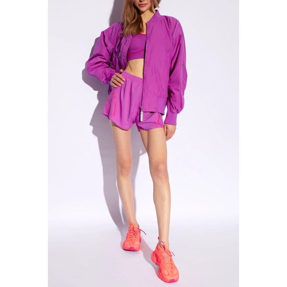 adidas by stella mccartney Shorts met logo Purple Dames