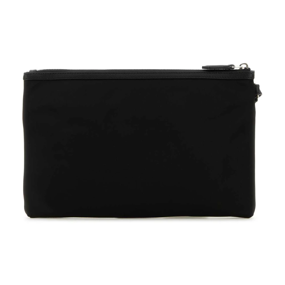 Bally Stijlvolle Zwarte Nylon Code Clutch Black Heren