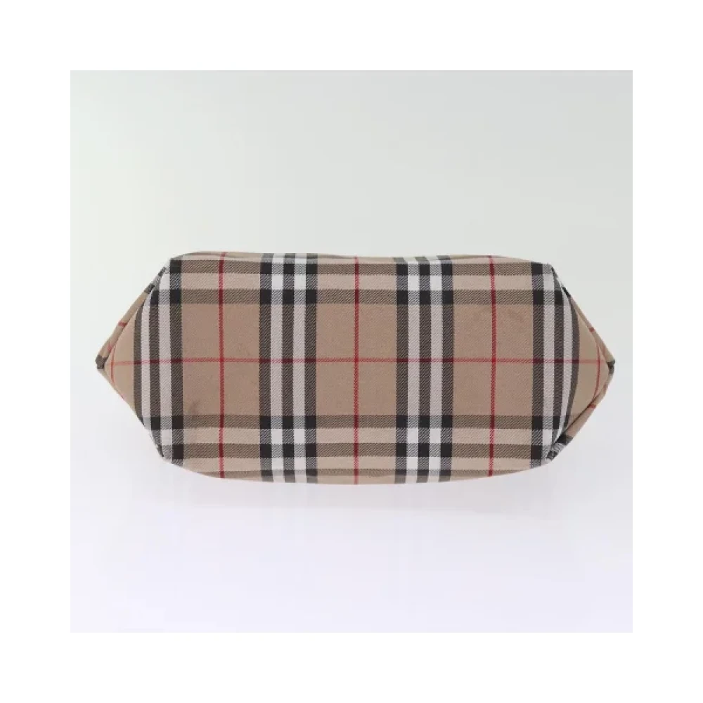 Burberry Vintage Pre-owned Canvas handbags Beige Dames
