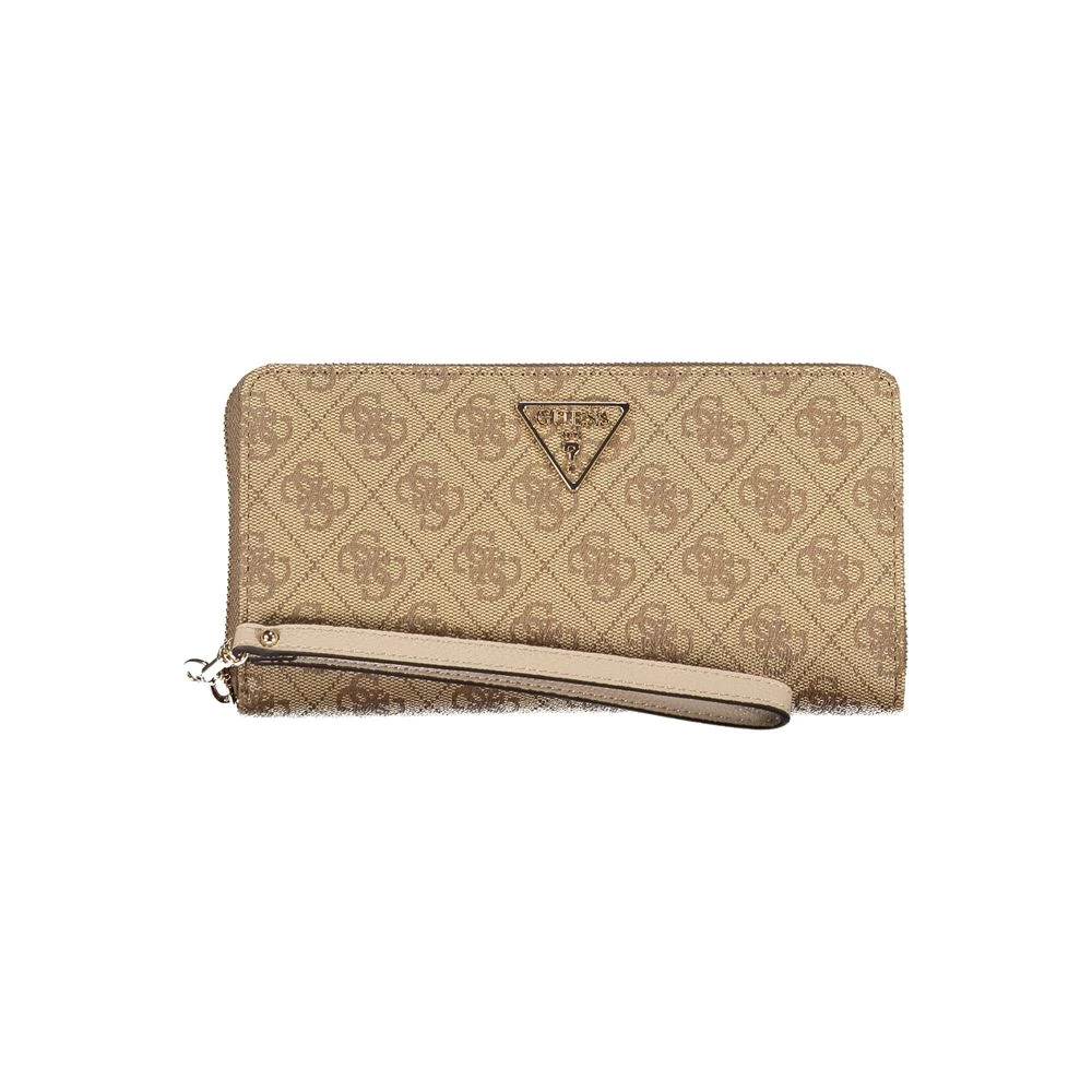 Guess Beige Portemonnee met Laurier Details Beige Dames