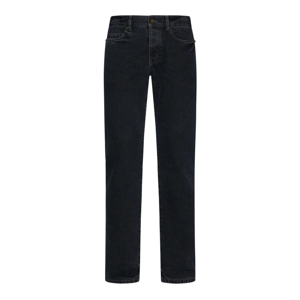 Saint Laurent Midnight Blue Denim Slim Cut Jeans Blue Heren