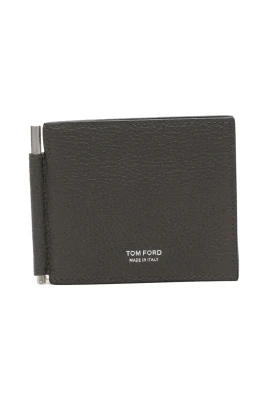 Soft Grain Leather T Line Money Clip Wallet