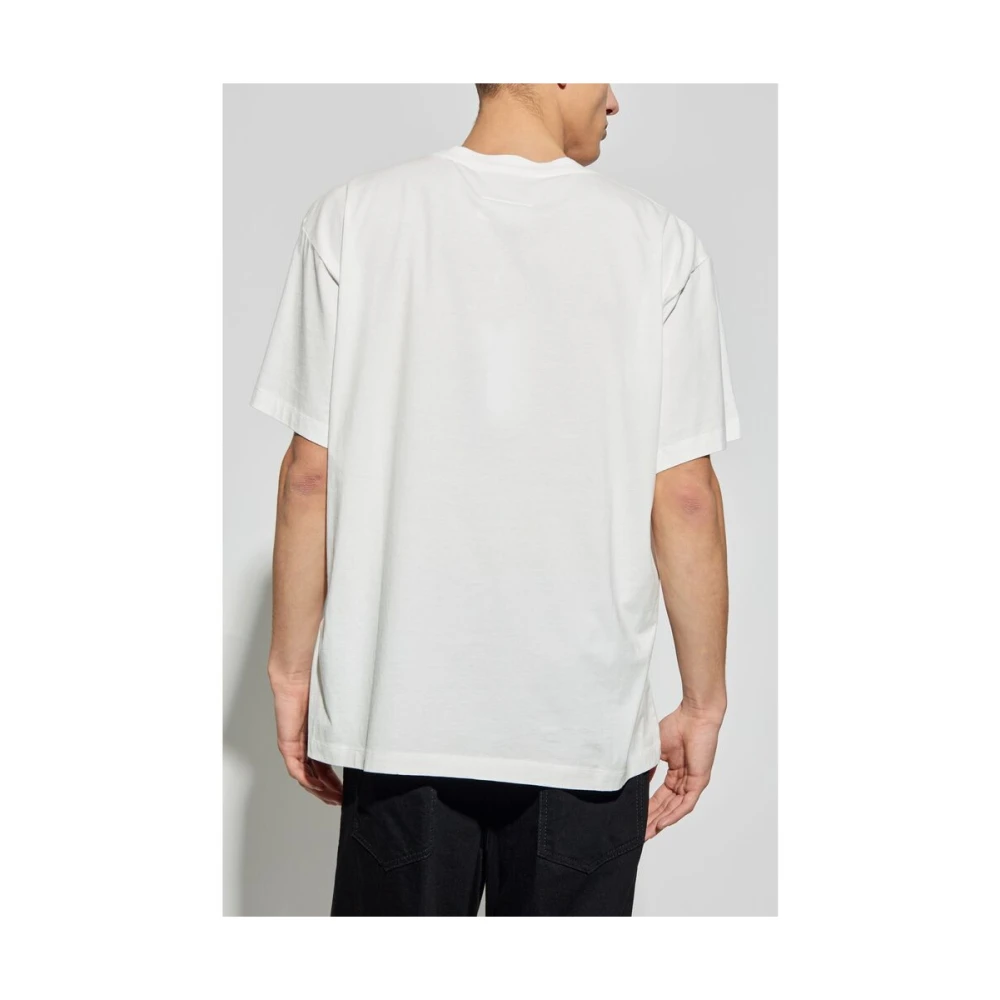 MM6 Maison Margiela Crew Neck Logo T-shirt White Heren