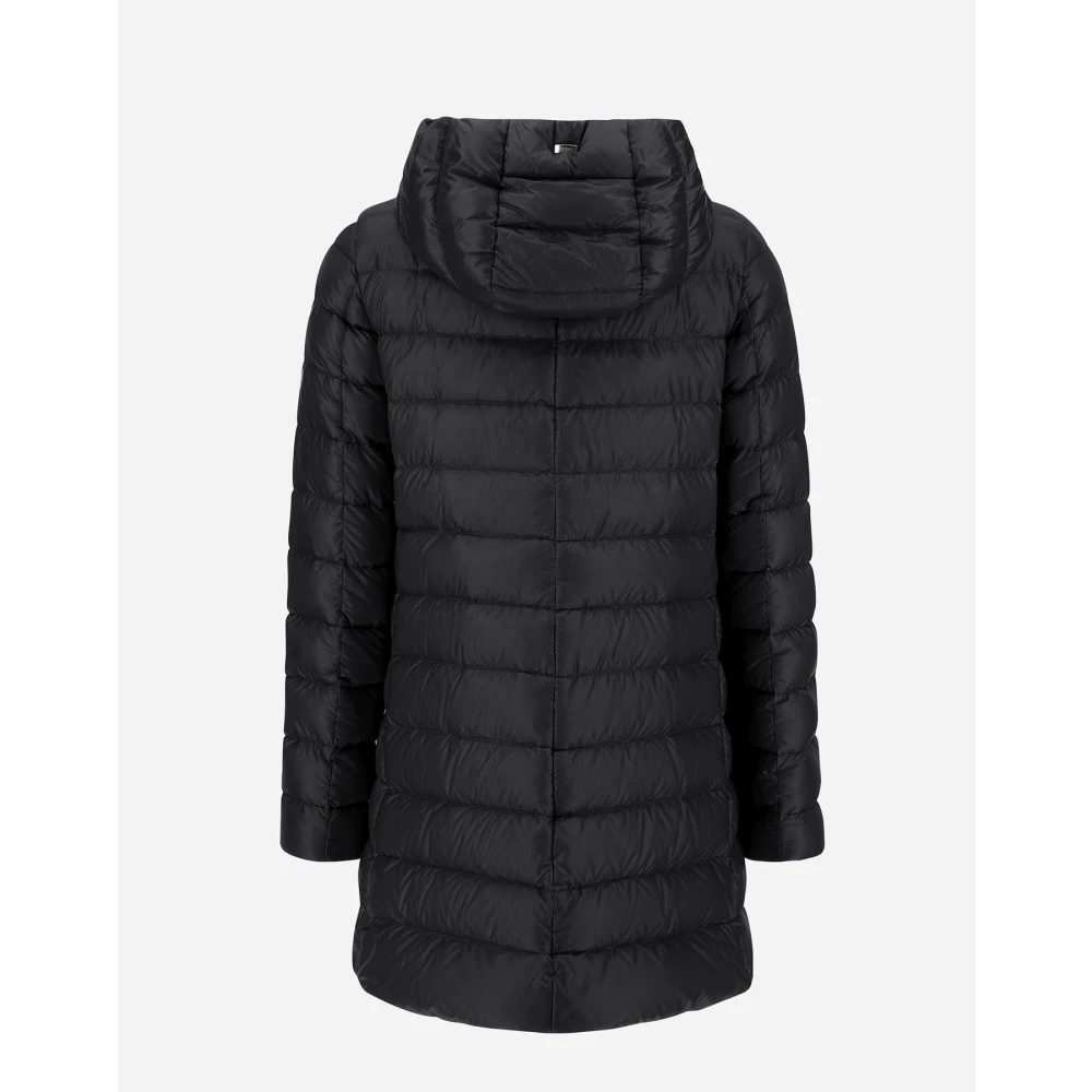 Herno Nylon Ultralight A-Shape Resort Jas Black Dames