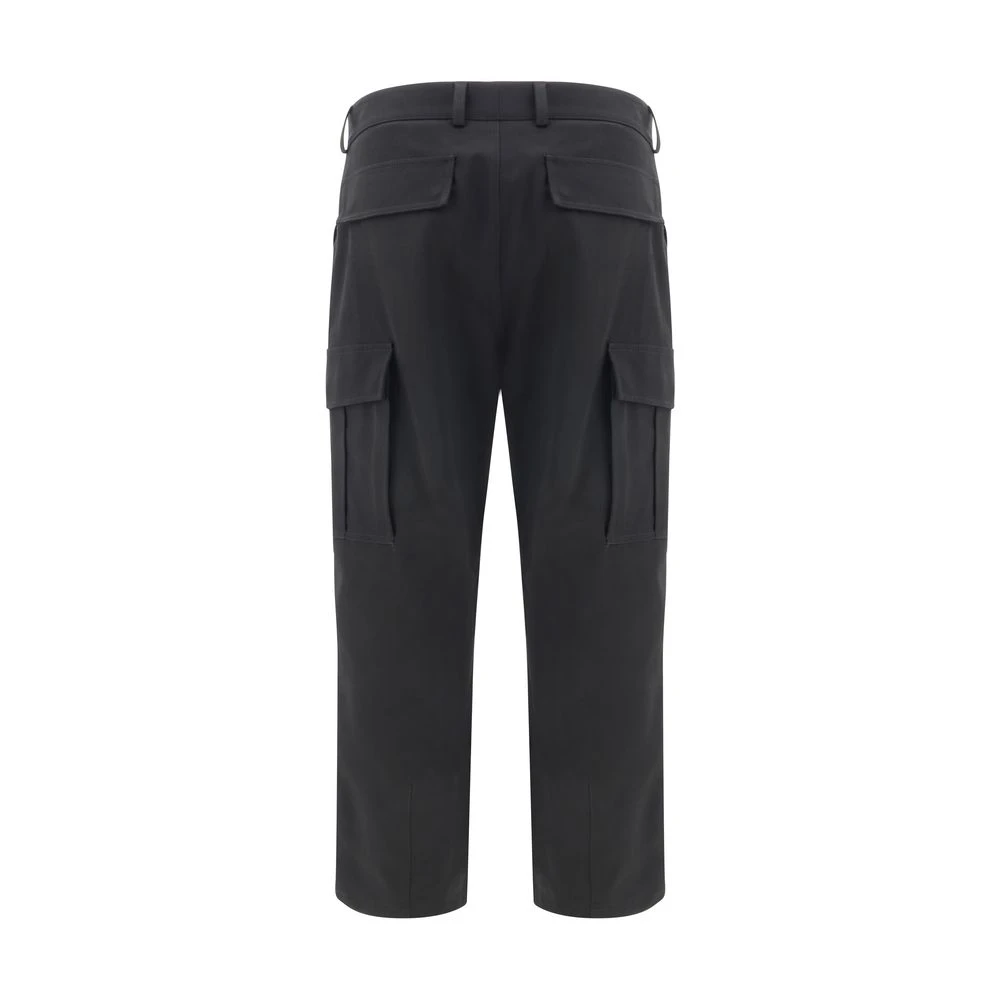 Dolce & Gabbana Cargo Broek met Iconisch Logo Borduursel Black Heren