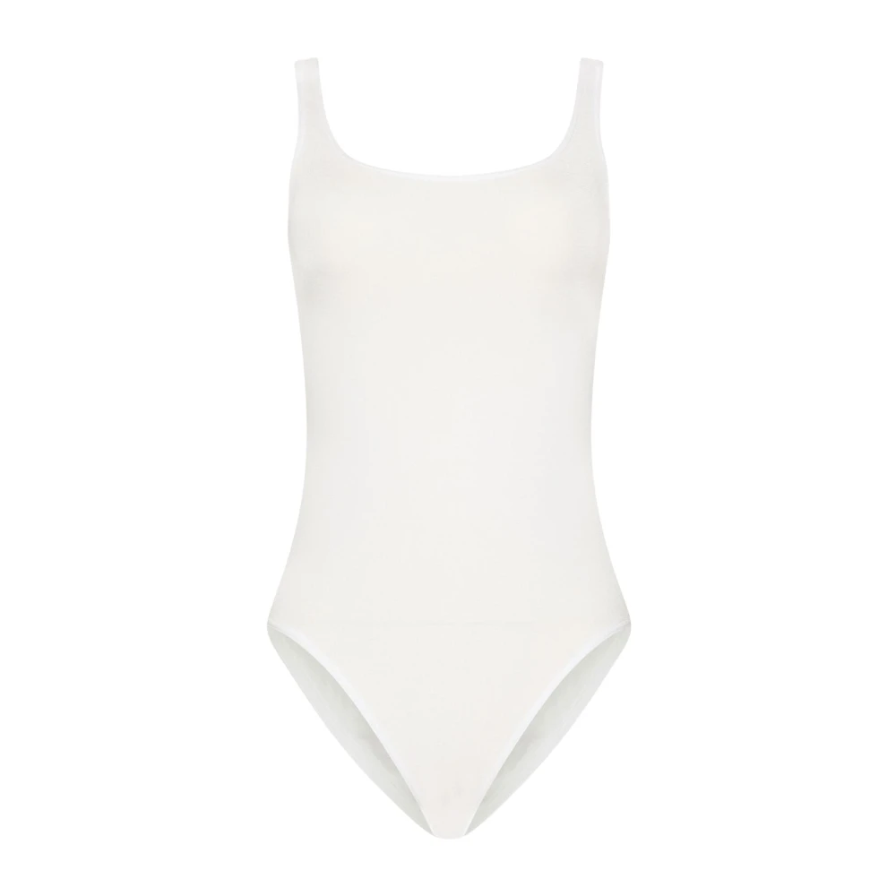 Wolford White Jamaika Bodysuit - Female - Full-Body - Xs - Tops