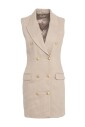 robe-mini-en-melange-de-lin-beige