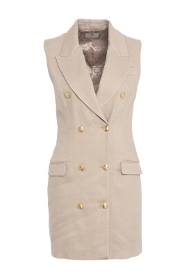 robe-mini-en-melange-de-lin-beige