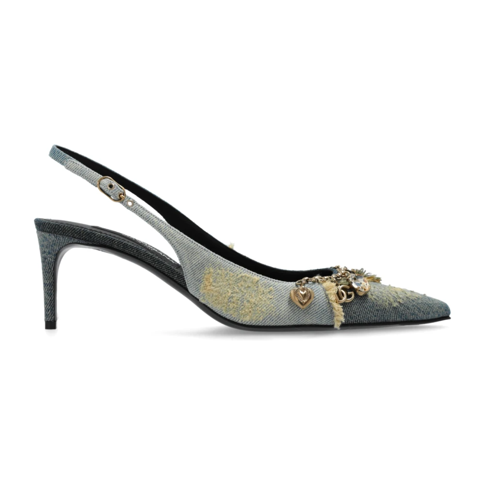 Dolce & Gabbana Mujer Azul Zapatos, Talla: 37 Eu