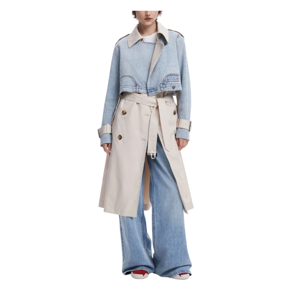 Desigual Blauwe Button-Up Lentejas Vrouwen Blue Dames