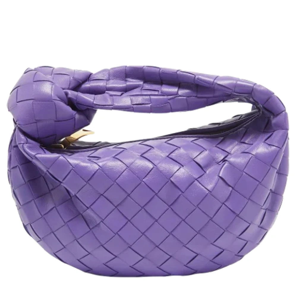 Bottega Veneta Vintage Pre-owned Leather handbags Purple Dames