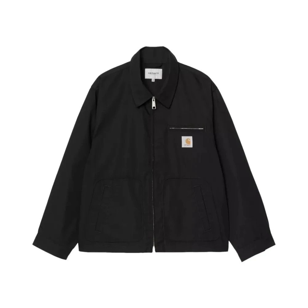 Carhartt Wip Men's Black Light Jackets, M, Postal Jacket