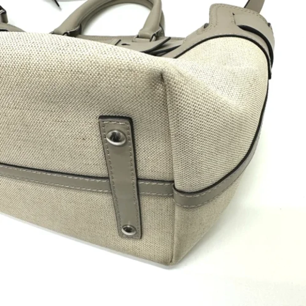 Burberry Vintage Pre-owned Fabric handbags Beige Dames
