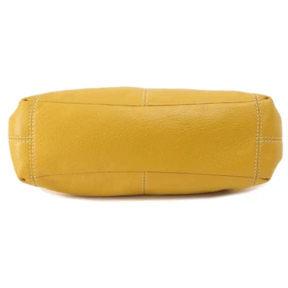 Coach Pre-owned Leather shoulder-bags Yellow Dames