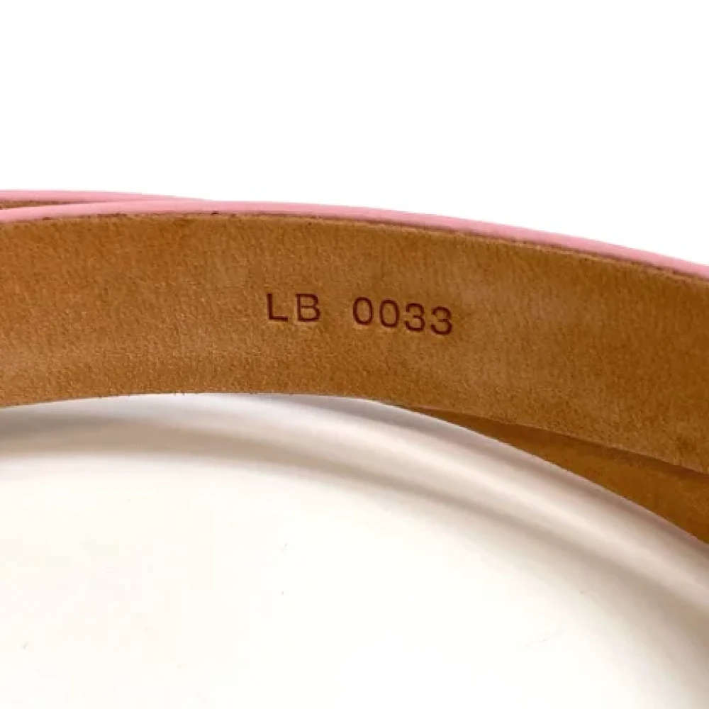 Louis Vuitton Vintage Pre-owned Leather belts Pink Dames