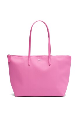 pink-pique-effect-logo-tote-bag