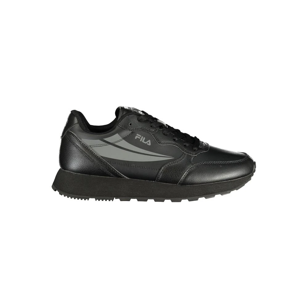 Fila Men's Black Polyester Sneaker - Sneakers - 10 Uk - Shoes