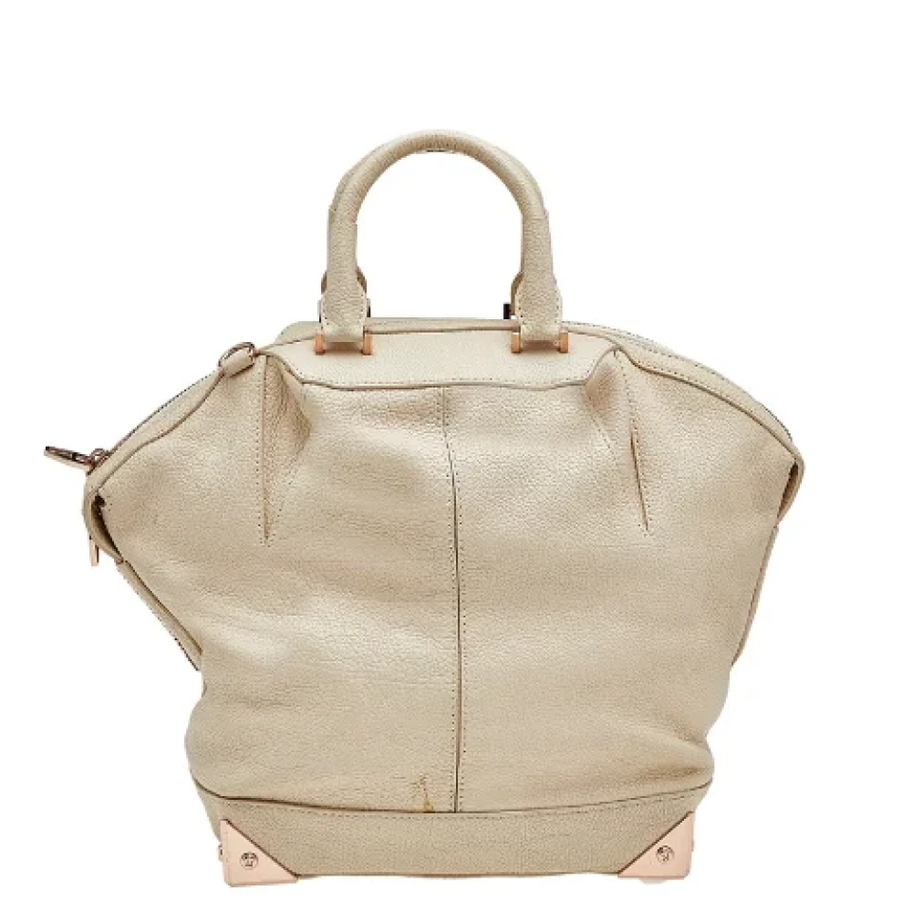 Alexander Wang Pre-owned Leather handbags Beige Dames