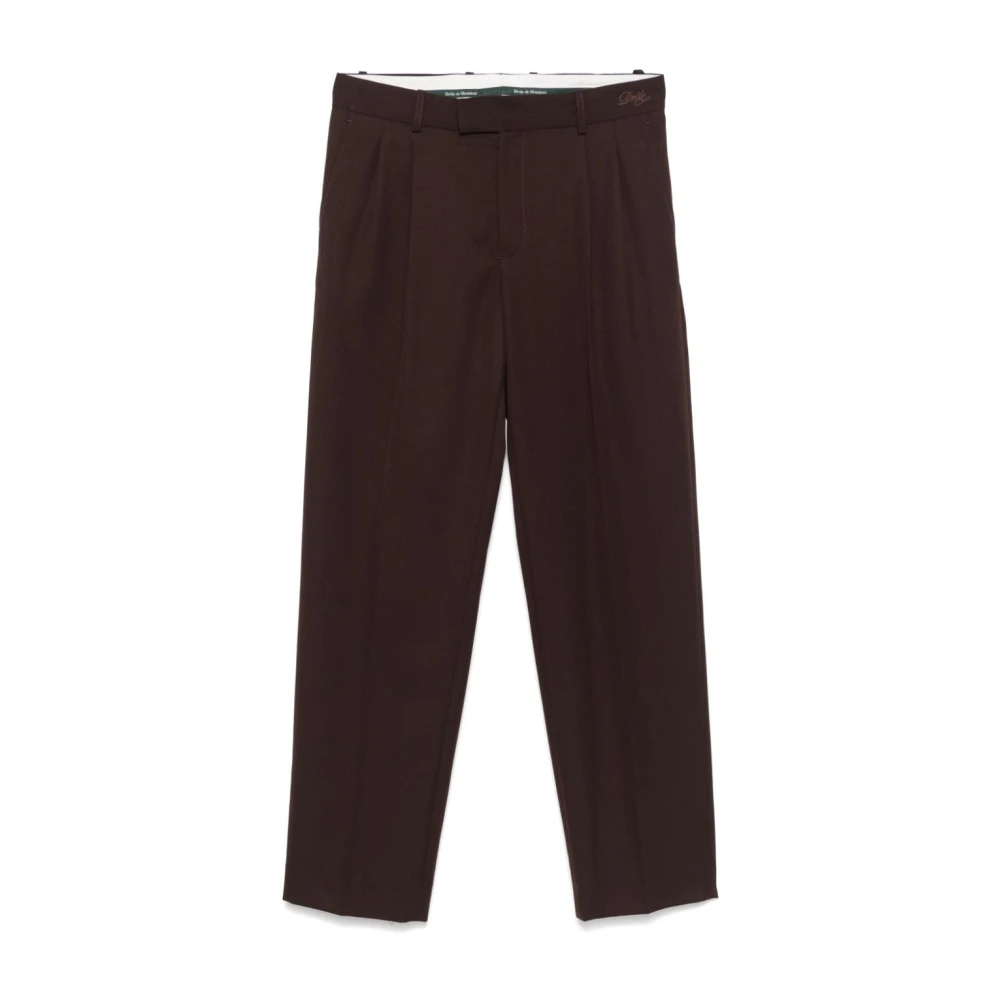 Drole de Monsieur Bruine Broek Stijlvolle Casual Kleding Brown Heren