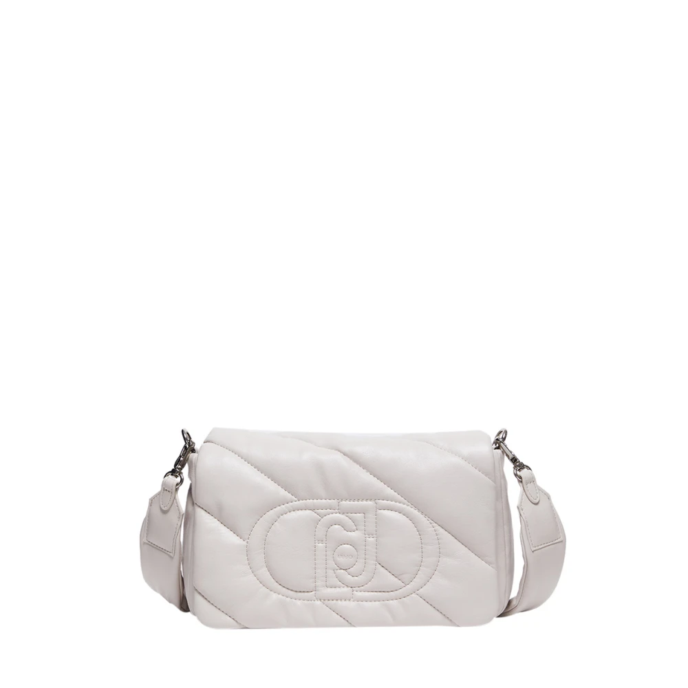Liu Jo Beige Schoudertas met Gouden Details White Dames