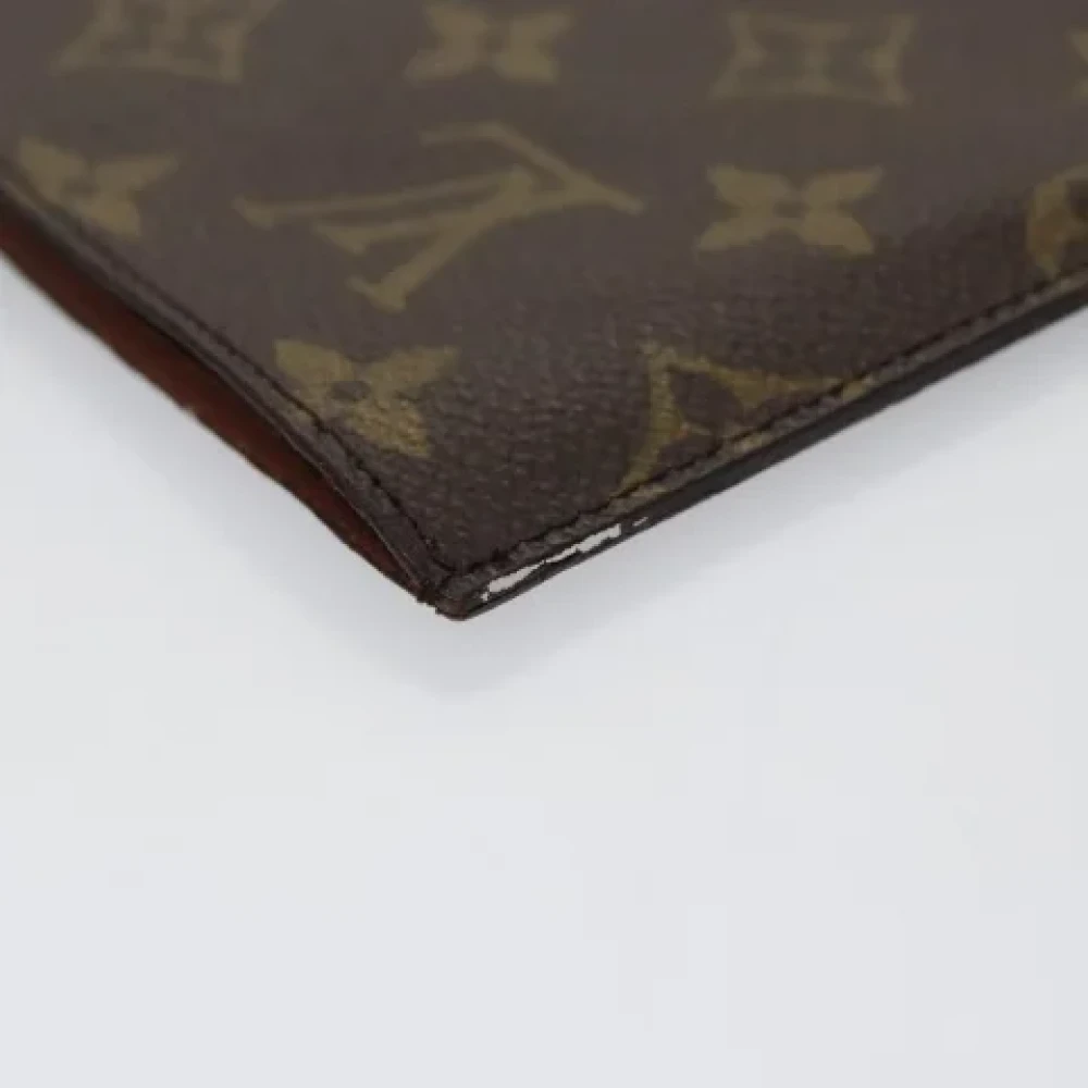 Louis Vuitton Vintage Pre-owned Canvas clutches Brown Dames