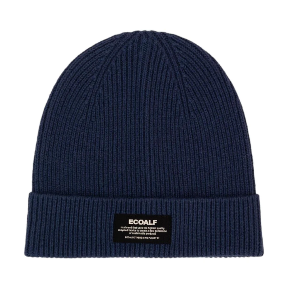 Ecoalf Navy Wollen Muts Blue Unisex