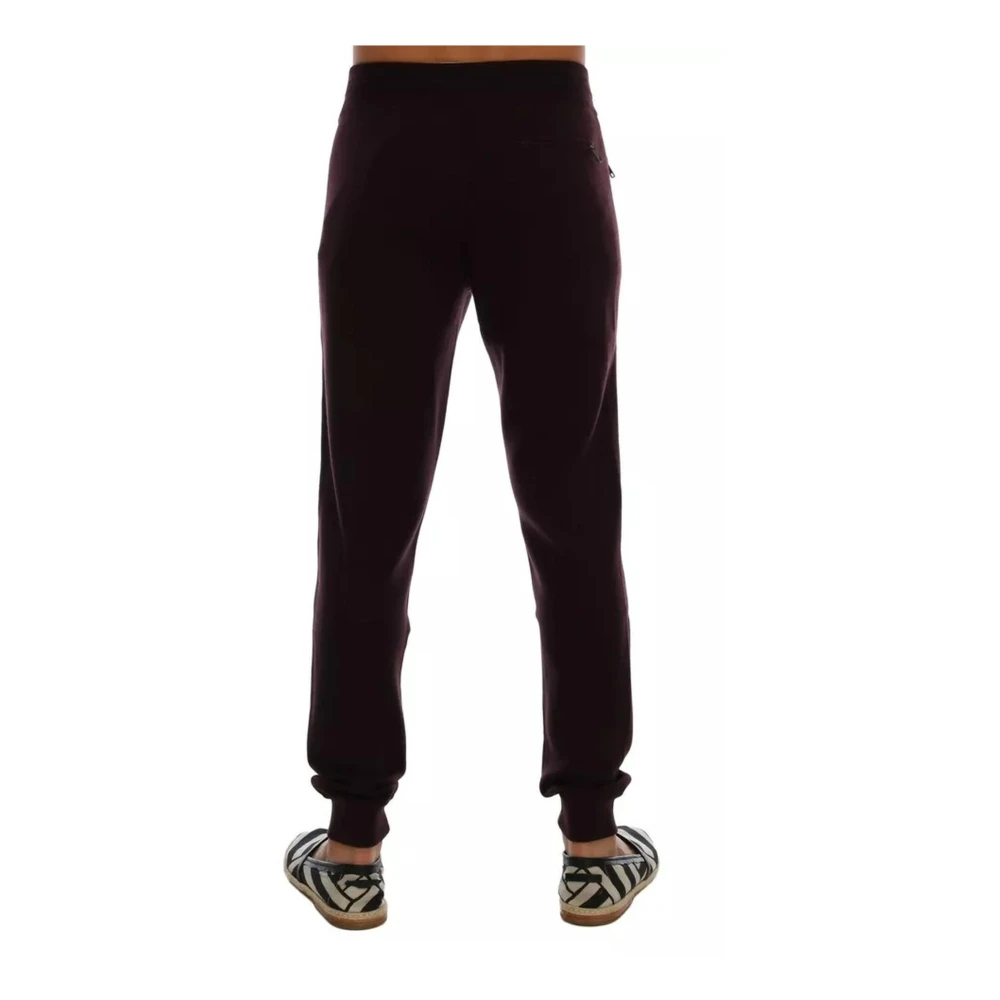 Dolce & Gabbana Kasjmier Gym Rits Sportbroek Paars Purple Heren
