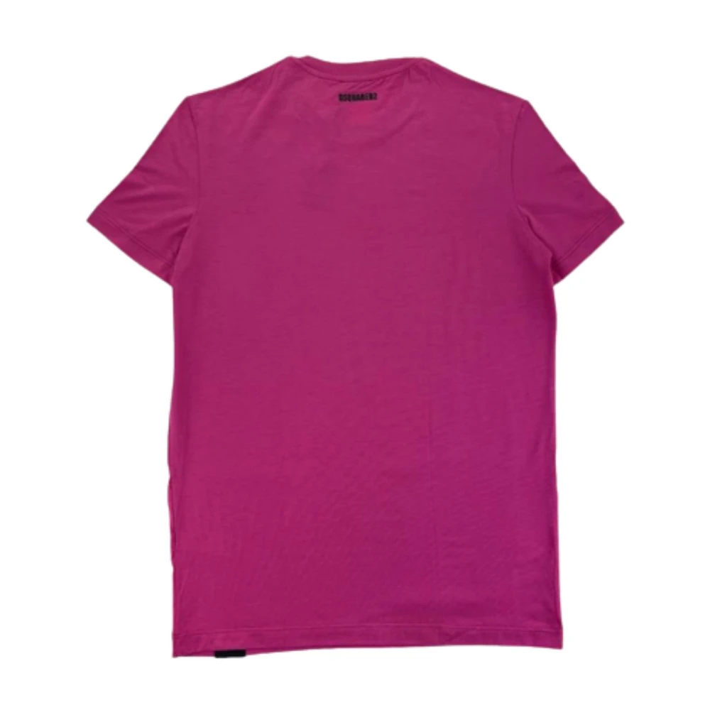 Dsquared2 Heren Logo T-Shirt Pink Heren