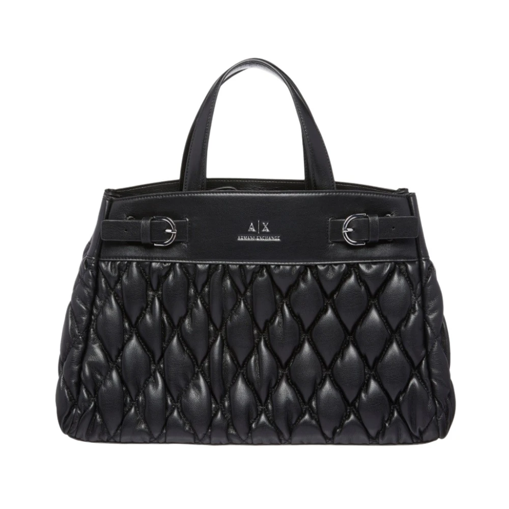 Armani Exchange Zwarte Handtas Chic Stijl Black Dames