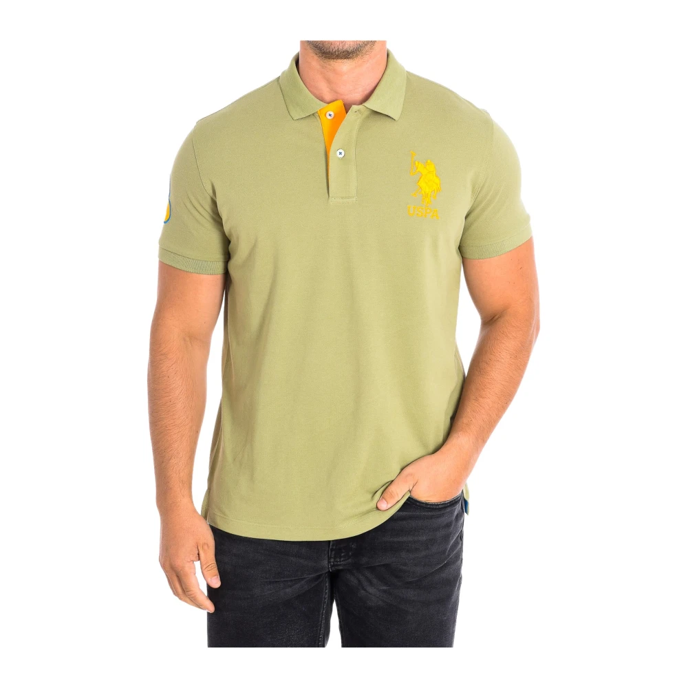 U.s. Polo Assn. Hombre Verde Camisetas, Talla: M