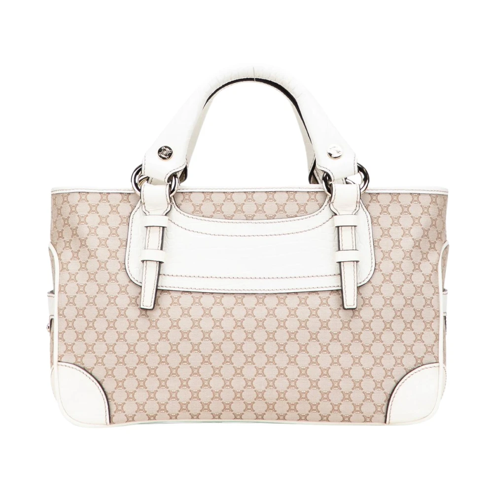 Celine Vintage Women's Brown Pre-Owned Top Handle Satchel Bag