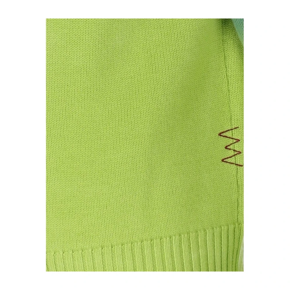 Amaránto Verloop Wol Vest Groen Blauw Green Heren