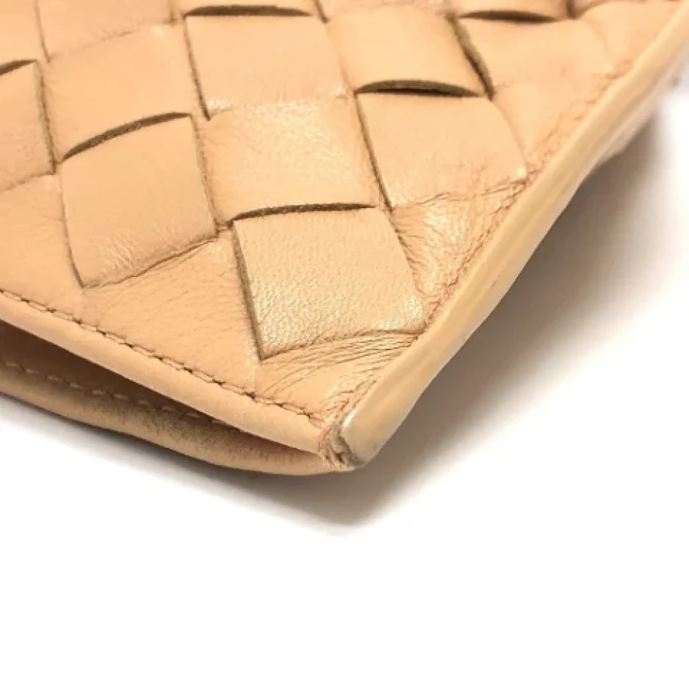 Bottega Veneta Vintage Pre-owned Leather handbags Beige Dames