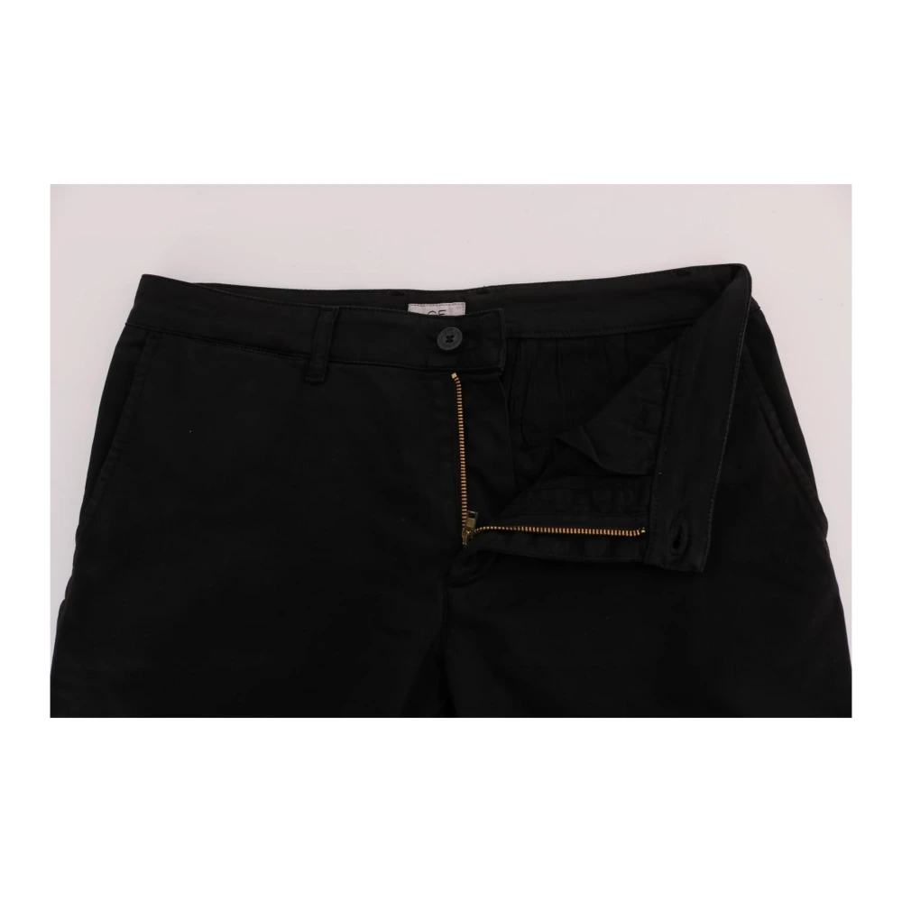 Gianfranco Ferré Slim Fit Cotton Stretch Pants Black Heren