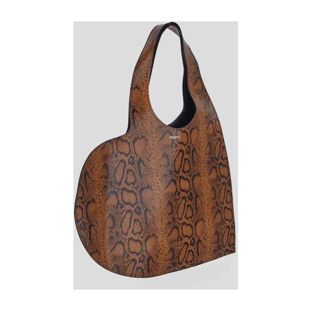 Coperni Hart Leren Tote Tas Brown Dames