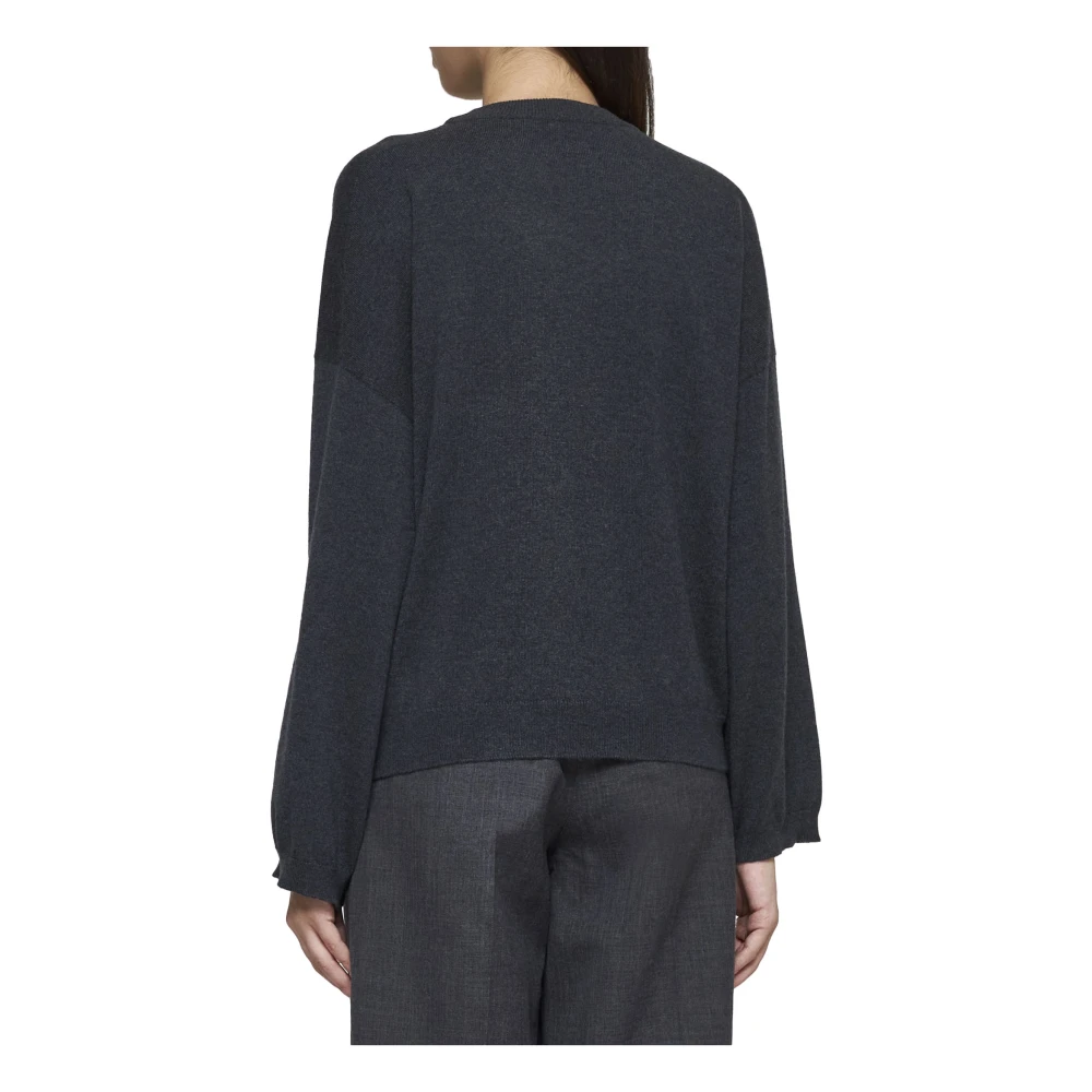 BRUNELLO CUCINELLI Kasjmier Crew Neck Sweater Zwart Black Dames