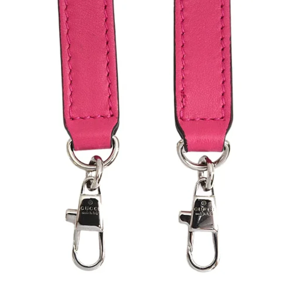 Gucci Vintage Pre-owned Leather gucci-bags Pink Dames