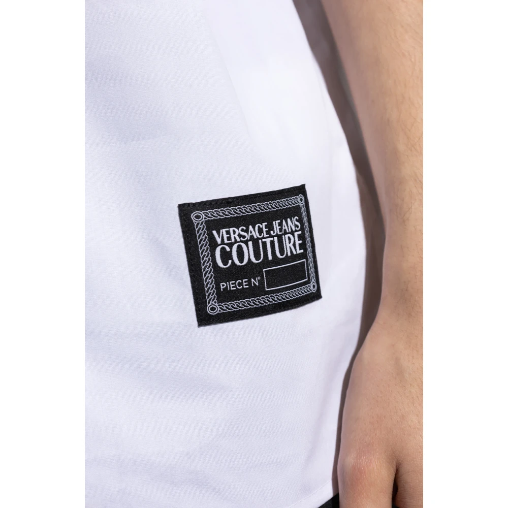 Versace Jeans Couture Overhemd met zakken White Heren