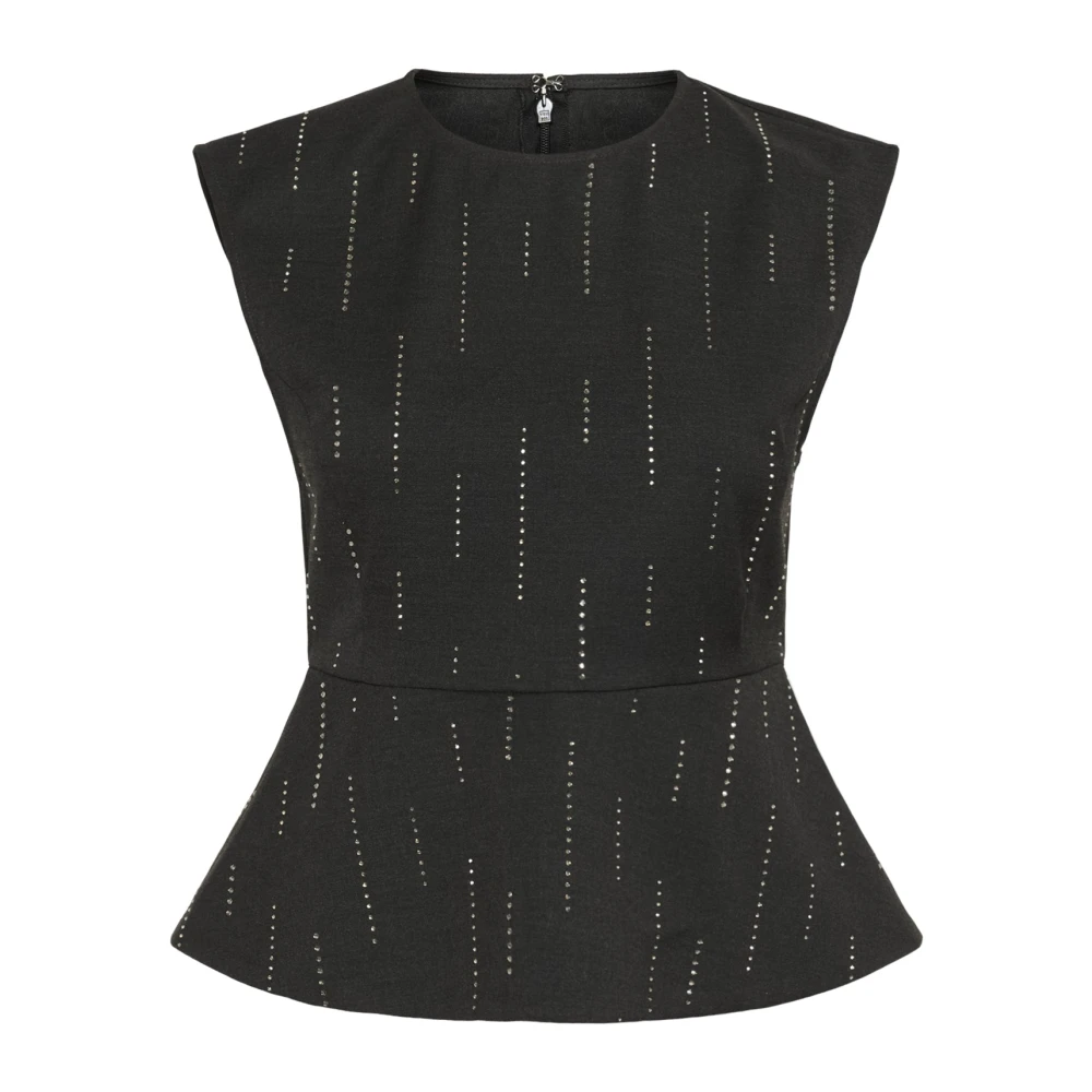 Gestuz Vrouw Zwart Tops Dames, L, Sleeveless Tops