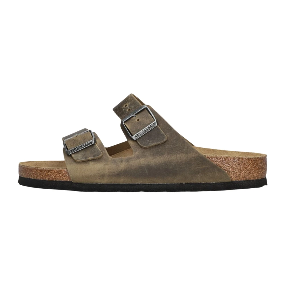 Birkenstock Men's Green Summer Slippers Stylish Comfort - Sliders - 10 Uk - Shoes