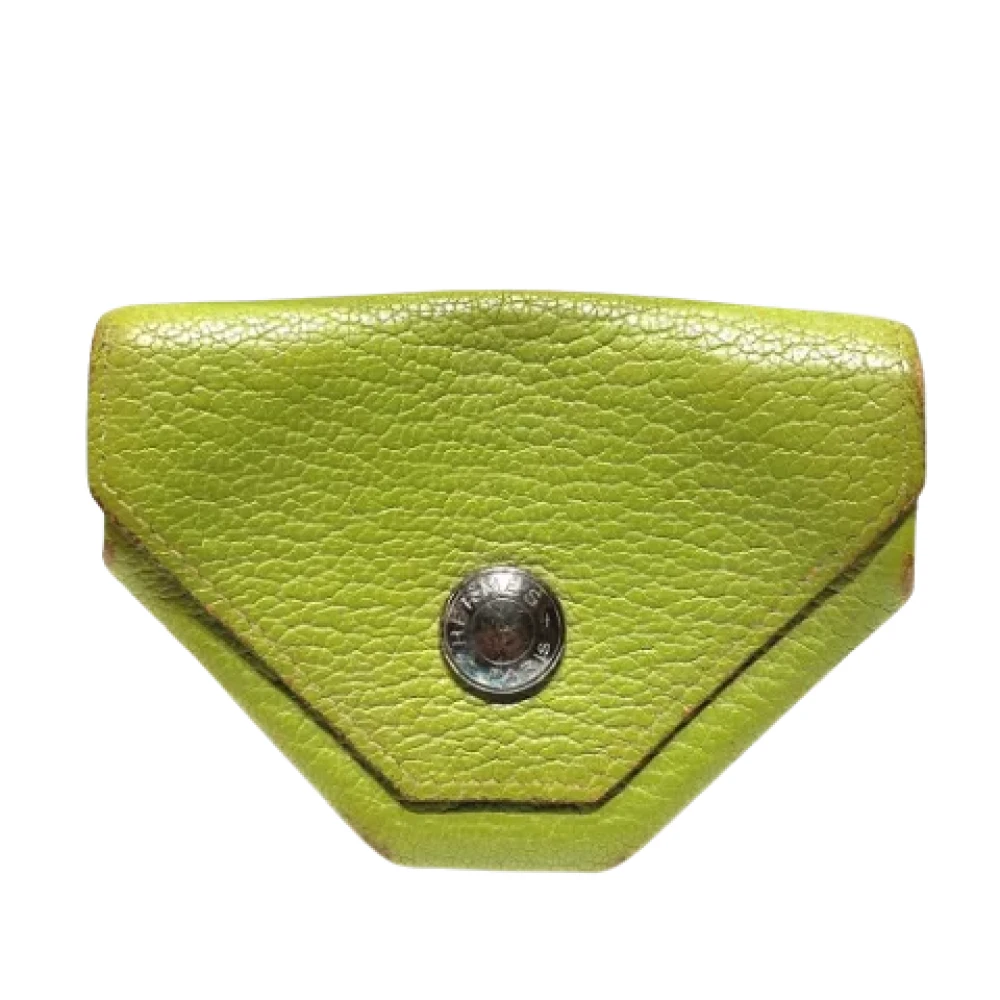 Hermès Vintage Pre-owned Leather wallets Green Dames