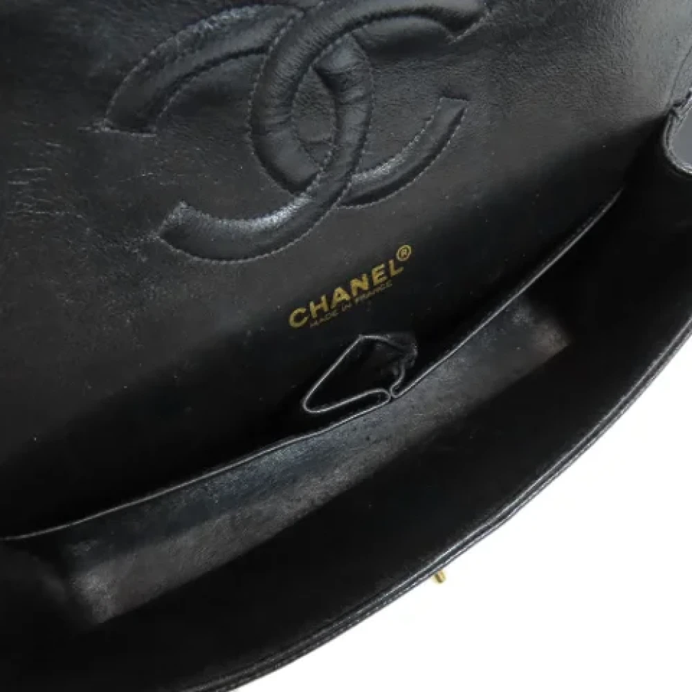 Chanel Vintage Pre-owned Leather shoulder-bags Black Dames