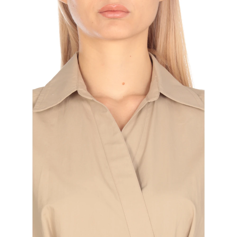 A.p.c. Zomerjurk Midi met Bloemenprint Beige Dames